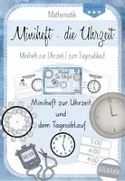 Vorschau - Arbeitsblätter - Miniheft Uhr und Tagesablauf - 1. Klasse - halbe und ganze Stunden - Deckblatt