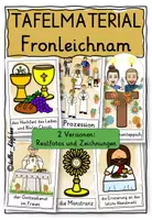 Vorschau - Fördermaterial/Inklusion - Fronleichnam TAFELMATERIAL Kirchenjahr Religionsunterricht - Deckblatt