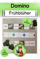 Vorschau - Spiele - Domino Frühblüher mit Selbstkontrolle - Deckblatt
