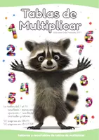 Vista previa - Hojas de trabajo - JUEGO DE ANIMALES. Tablas de Multiplicar - Portada