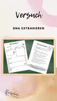 Vorschau - Arbeitsblätter - Einstieg Genetik - Versuch DNA - Deckblatt