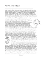 Vorschau - Arbeitsblätter - Märchen kreuz und quer: Arbeitsblätter - Seite 1
