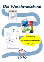 Vorschau - Arbeitsblätter - Arbeitsblatt Waschmaschine mit Erklärvideo - Deckblatt