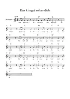 Vorschau - Anderer Materialtyp - „Das klinget“ aus „Die Zauberflöte“ Gesang 1st - Seite 1