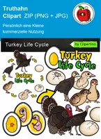 Vorschau - Poster - Truthahn-Lebenszyklus-Clipart grafiken - Deckblatt
