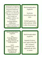 Vorschau - Bildkarten - Zelluläre Strukturen Kärtchen 🔬🃏 - Seite 1