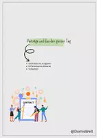 Vorschau - Arbeitsblätter - Verträge_Material - Deckblatt