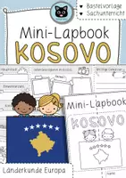 Vorschau - Arbeitsblätter - Mini-Lapbook Kosovo | Ländersteckbrief | Bastelvorlage - Deckblatt