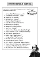 Vorschau - Arbeitsblätter - Shakespeare on Instagram: Creating Social Media Profiles for Shakespearean Characters - Seite 3