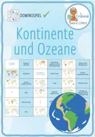 Vorschau - Spiele - Unsere Erde: Kontinente und Ozeane – Domino Spiel - Deckblatt
