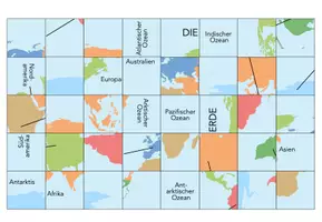 Vorschau - Arbeitsblätter - Unsere Erde: Kontinente und Ozeane – 4x Spiele und Aktivitäten - Seite 3