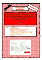 Vorschau - Arbeitsblätter - Leistungskontrolle - Demokratie im antiken Athen - Deckblatt