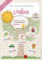 Vorschau - Präsentationen/Tafelbilder - Tafelmaterial Einführung Verben - Deckblatt