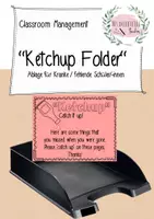 Vorschau - Lehrpläne/Lehrermaterial - Classroom Management - Ketchup folder (Kranke, fehlende Schüler/-innen) - Deckblatt