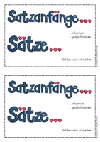 Vorschau - Arbeitsblätter - Satzanfänge erkennen & großschreiben / Sätze bilden & schreiben - Seite 3