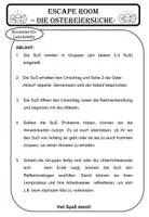 Vorschau - Arbeitsblätter - Escape Room Ostern: "Die Ostereiersuche" (editierbar), für Präsenzunterricht - Seite 3
