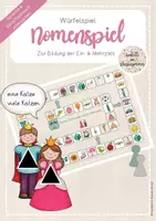 Vorschau - Spiele - Würfelspiel Nomen Einzahl & Mehrzahl Freebie - Deckblatt