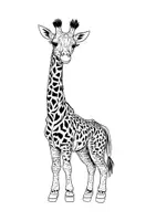 Vorschau - Arbeitsblätter - Ausmalbilder Giraffe, zum Ausmalen, Ausmalbild, Ausmalbilder, Kunst - Seite 1