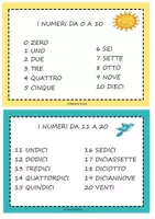 Vorschau - Anderer Materialtyp - I numeri-die Zahlen auf Italienisch - Seite 1