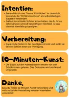 Vorschau - Arbeitsblätter - 10-Minuten-Kunst Frühblüher (Klassen 2 und 3) - Seite 1