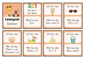 Vorschau - Spiele - Lesespiel Sommer | Kl. 1. + 2. - Seite 2