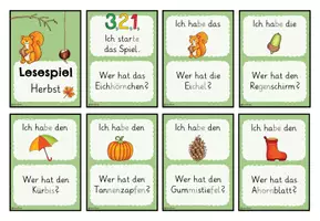Vorschau - Spiele - Lesespiel Herbst | Kl. 1. + 2. - Seite 2