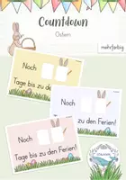 Vorschau - Poster - Countdown - Ostern | Osterferien FREEBIE - Deckblatt