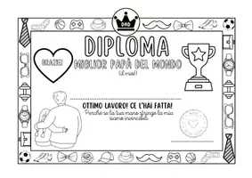 anteprima - Altro tipo di materiale - Diploma "Miglior papà del mondo" (il mio!) - Pagina 1