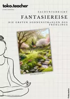 Vorschau - Lehrpläne/Lehrermaterial - Fantasiereise - Sonnenstrahlen im Frühling - Deckblatt