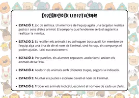 Vista previa - Refuerzo / NEE / Materiales de apoyo - Estacions d'aprenentatge. Els animals - página 1