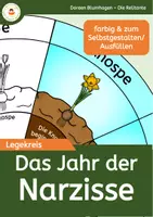 Vorschau - Arbeitsblätter - Jahr der Narzisse - Legekreis Osterglocke - Frühblüher - Deckblatt