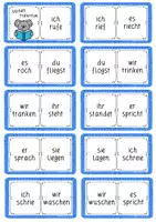 Vorschau - Unterrichtsreihen - Präsens & Präteritum Grundschule – Domino & Arbeitsblätter (Zeitformen üben Klasse 3/4) - Seite 3