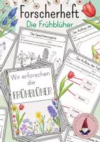 Vorschau - Arbeitsblätter - Forscherheft/ Arbeitsblätter: Die Frühblüher - Deckblatt