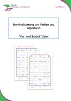 Vorschau - Spiele - Nominalisierung von Verben und Adjektiven / Spiele - Deckblatt
