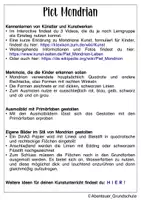 Vorschau - Mal- und Bastelvorlagen - Kunstidee Mondrian Malen - Seite 1