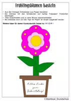 Vorschau - Mal- und Bastelvorlagen - Fensterbilder Grußkarten Blumen - Seite 1