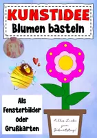 Vorschau - Mal- und Bastelvorlagen - Fensterbilder Grußkarten Blumen - Deckblatt
