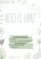 Vista previa - Hojas de trabajo - Alto Alternante - Portada