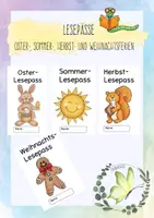 Vorschau - Spiele - Lesepässe für die Ferien - Deckblatt