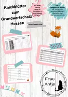 Vorschau - Arbeitsblätter - Grundwortschatz Hessen - Lautgetreue Wörter - Seite 1