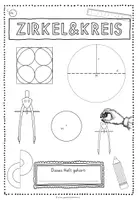 Vorschau - Unterrichtsreihen - Zirkel und Kreis - "Arbeitsheft" (Radius & Durchmesser) - Seite 1