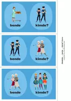 Vorschau - Spiele - Meslekler, ... bende, ... kimde? Oyunu (Berufe auf Türkisch, ich habe / wer hat Spiel) - Deckblatt