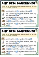 Vorschau - Aufgabenkarten - Kleckskartei / Klecksaufgaben "Auf dem Bauernhof" dreifach differenziert DaZ / DaF / Deutsch - Seite 2