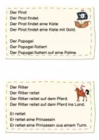 Vorschau - Stationenlernen - Lesen üben - Klasse 1 - Flüssiges Lesen mit Lesetreppen - Seite 1