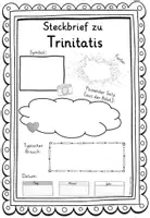 Vorschau - Arbeitsblätter - Trinitatis Dreifaltigkeitsfest Dreifaltigkeitssonntag STECKBRIEF Kirchenjahr - Seite 3