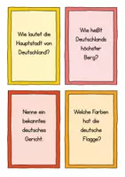 Vorschau - Arbeitsblätter - Deutschland Plauderkarten 🇩🇪 🌍 Gesprächskarten zum Plaudern - Seite 1