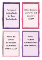 Vorschau - Arbeitsblätter - Deutschland Plauderkarten 🇩🇪 🌍 Gesprächskarten zum Plaudern - Seite 3