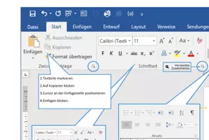 Vorschau - Poster - Übersichtsplakat zu MS Word® im Bereich Dokumentengestaltung - Seite 1