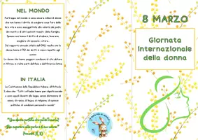 anteprima - Materiale interattivo - Pieghevole 8 marzo: Giornata internazionale della donna - Pagina 1