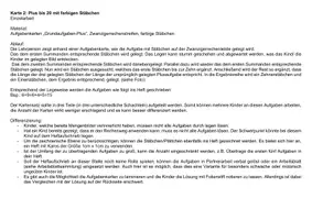 Vorschau - Fördermaterial/Inklusion - Aufgabenkarten: Grundaufgaben - Plus im Zahlenraum bis 20 - Seite 2